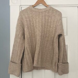 J.ing | Cozy oversized Beige Knit Women's Sweater